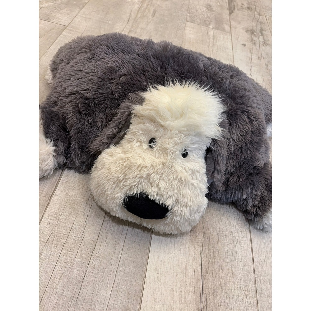 Jellycat Old English Sheepdog Plush Grey White Shaggy Stuffed Animal Toy 20"